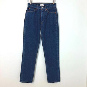 Re/Done 70s Rigid Straight Leg Jeans Rustic Indigo 26 Classic Denim Capsule Chic